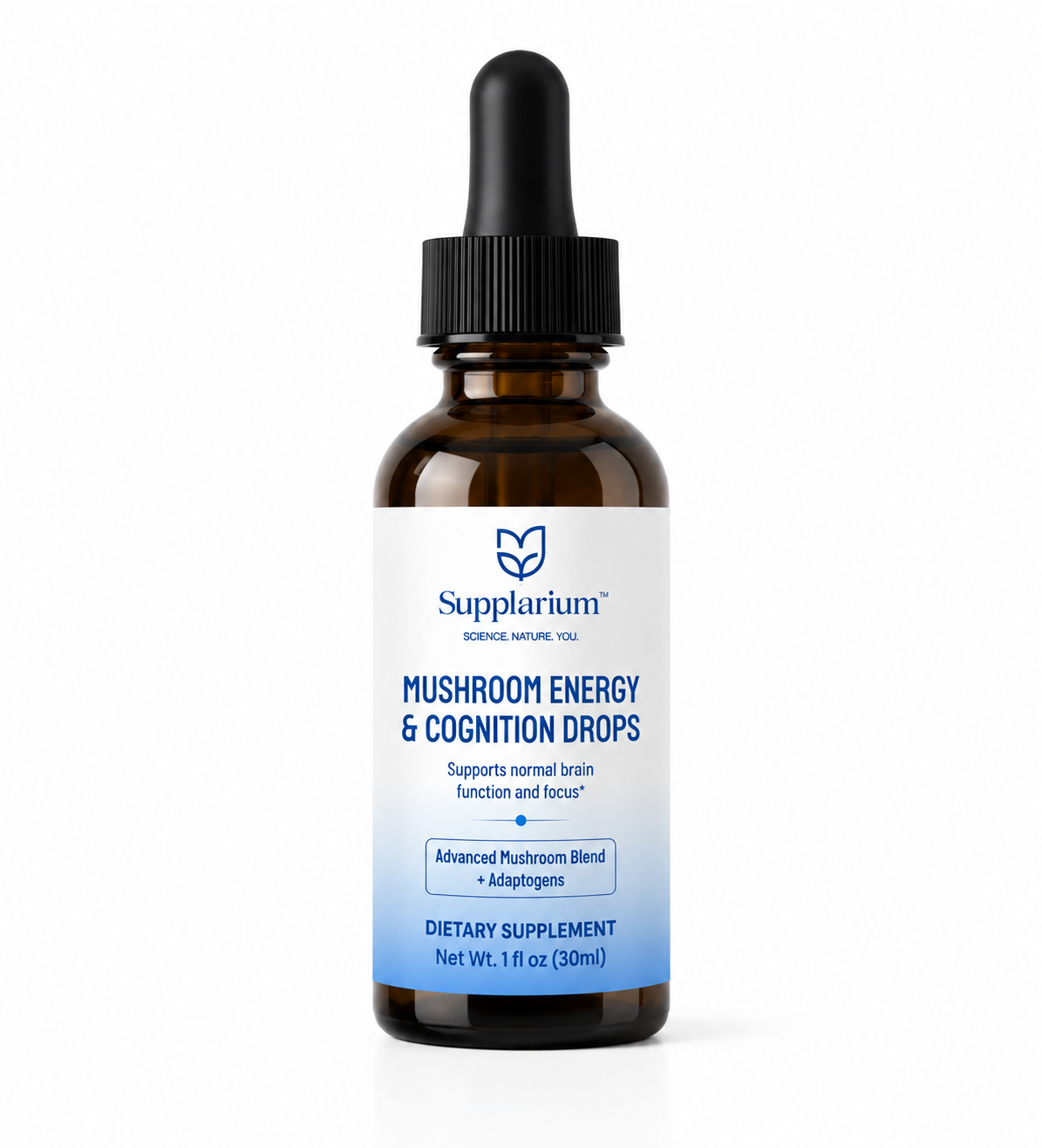 Mushroom Energy & Cognition Drops | Energy & Cognitive Support - Supplarium